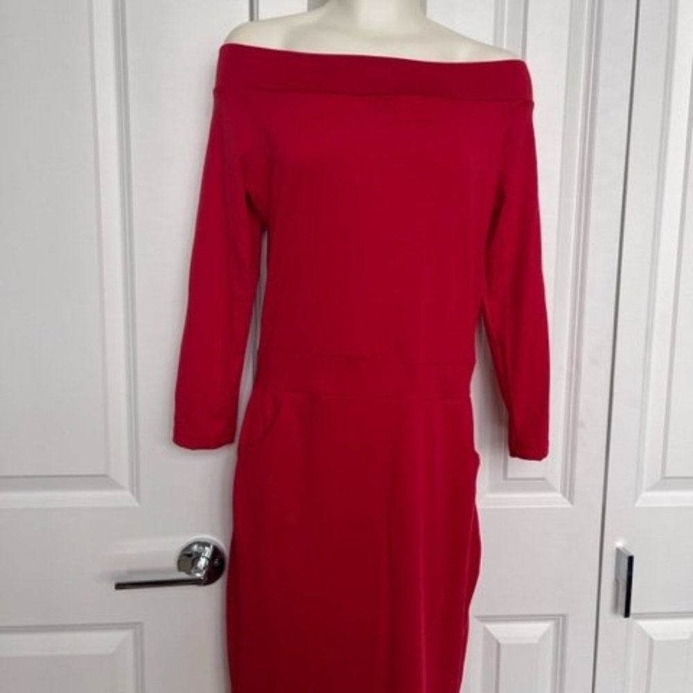 Off Shoulder Cute red dress
